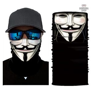 Accessoire mode unisexe, Bandana élastique Anonymous