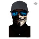 Masque bandana élastique avec motif Anonymous