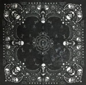 bandana antique tete de mort 2