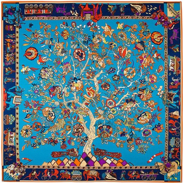 Bandana avec motif arbre magique, style artistique