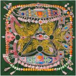 Bandana design coloré avec motifs artistiques