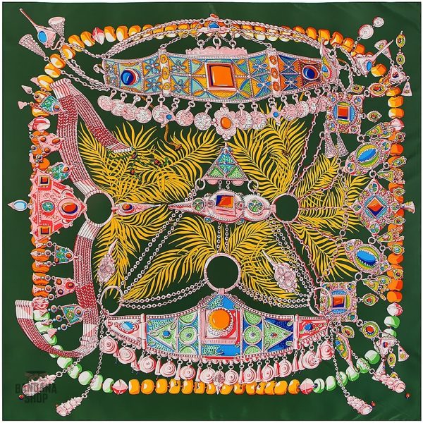 Bandana design coloré avec motifs artistiques