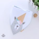 Bavoir bandana ourson pour bébé -