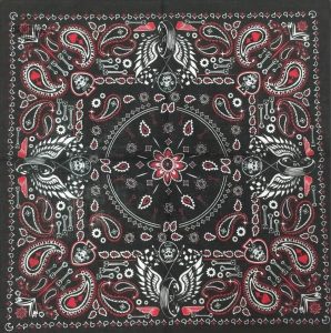 Accessoire de mode biker, bandana homme