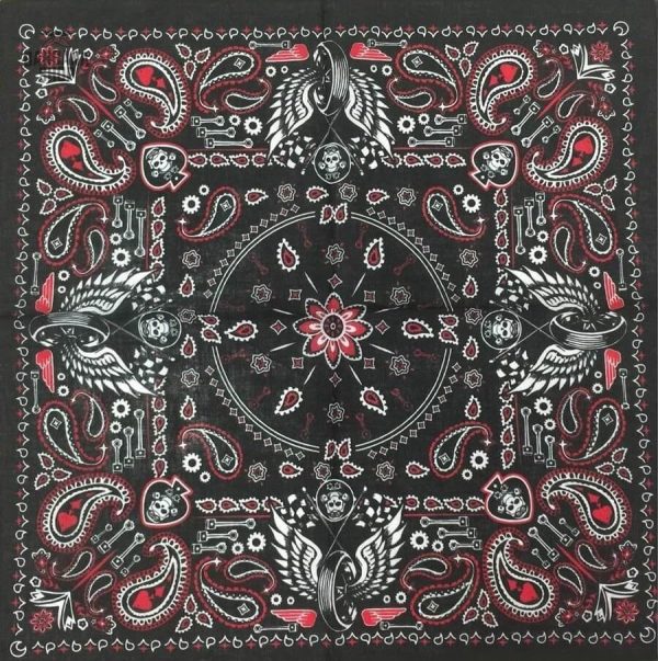 Accessoire de mode biker, bandana homme