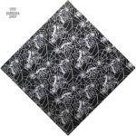 Bandana homme noir avec motif araignée