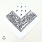 Accessoire mode homme : bandana blanc