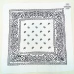Bandana blanc pour hommes, style décontracté