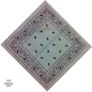 Bandana Blanc Paisley pour homme