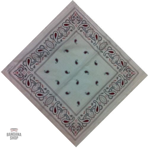 bandana-blanc-paisley-1 Bandana Blanc Paisley pour homme