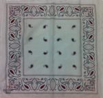 bandana blanc paisley 2
