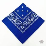 Accessoire tendance : Bandana bleu pour homme