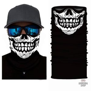 Accessoire bandana à motif crâne, idéal pour un look unique