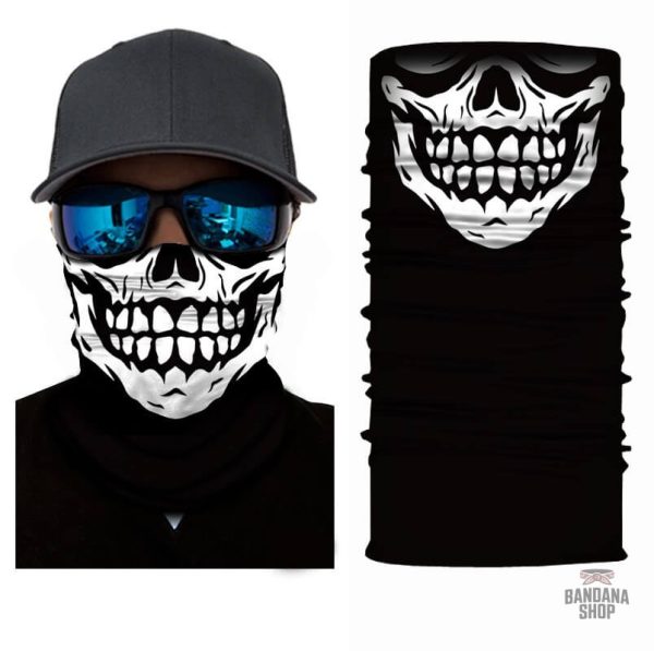Accessoire bandana à motif crâne, idéal pour un look unique