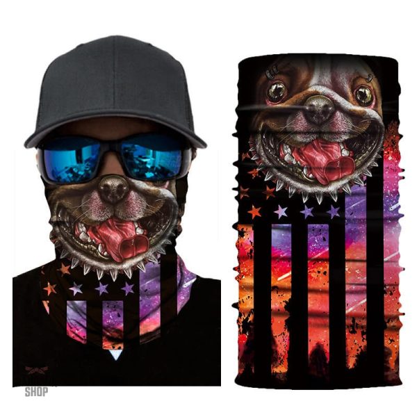 Style amusant avec bandana élastique pour Bouledogue