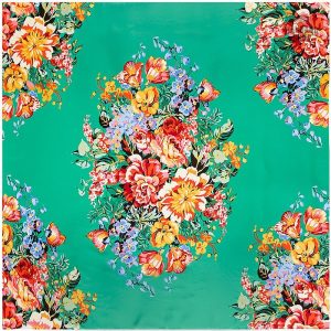 Bandana coloré inspiré des bouquets pour un look moderne