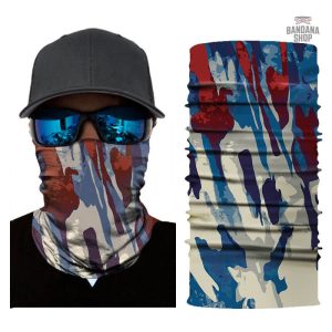 Variété de Bandana Bleu Camouflage