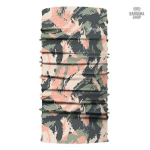 Bandana Camouflage Rose élastique de