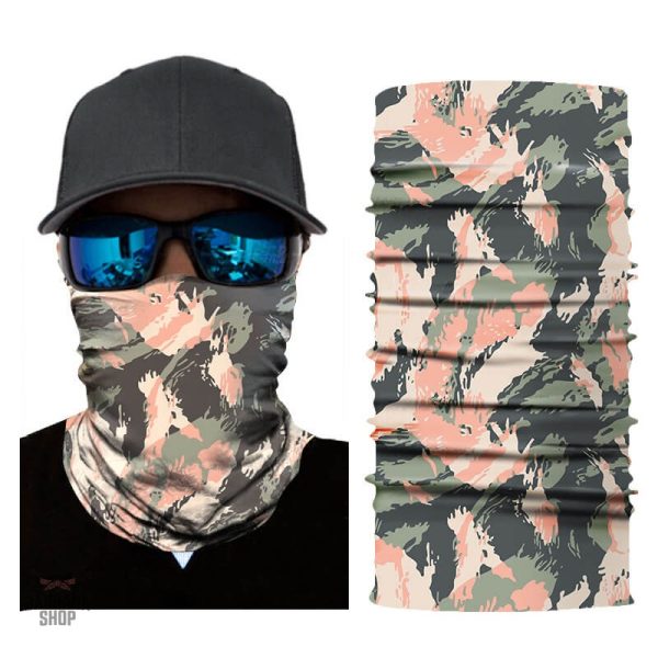 Accessoire mode bandana camouflage rose pour un style tendance