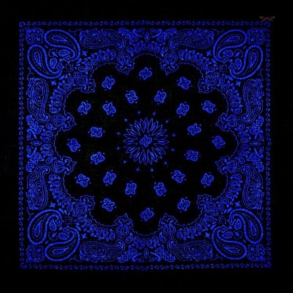 Bandana bleu pour homme, style Céleste de