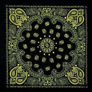 bandana celeste jaune 2