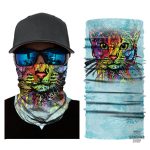 Bandana chat avec motifs multicolores,