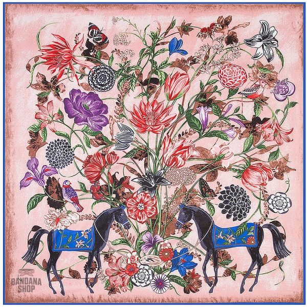 Design élégant de bandana avec motifs équestres