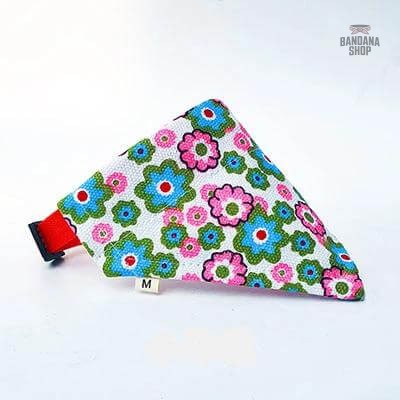 Bandana Chien Fleur