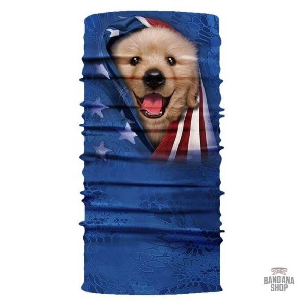 Bandana Chien USA élastique pour un look stylé