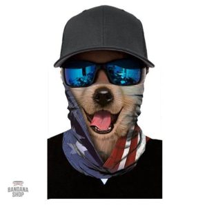 Accessoire pour chien avec motif USA, bandana élastique