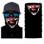 Bandana avec motif clown inquiétant