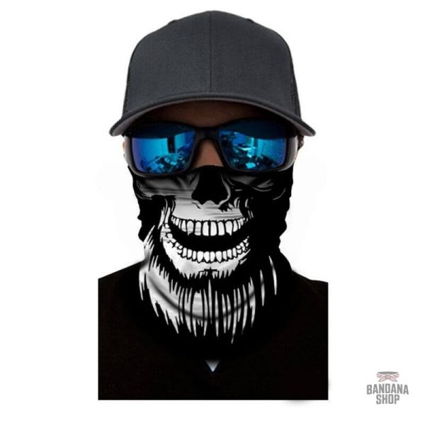 bandana clown tete de mort barbe 2