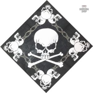 Bandana Crâne Barbelé pour homme