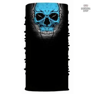 Bandana Crâne Bleu élastique