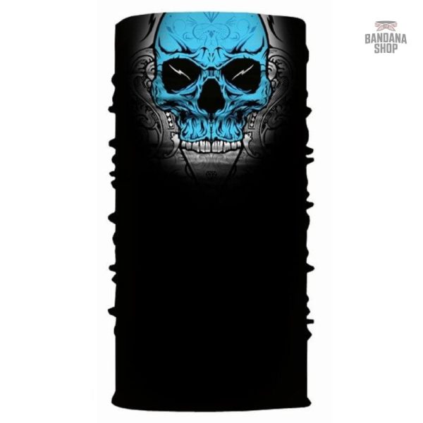 Bandana Crâne Bleu élastique