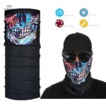 Bandana élastique avec crâne, parfait pour les fans de rock
