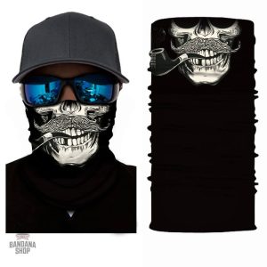 Bandana élastique avec motif crâne unique et élégant