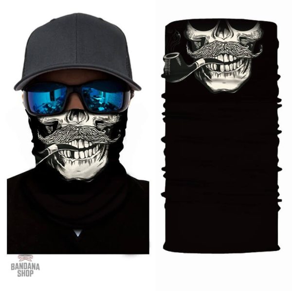 Bandana élastique avec motif crâne unique et élégant