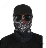 Accessoire de mode : Bandana élastique avec motif crâne