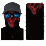 Bandana élastique Crâne Rouge, parfait pour un look tendance