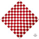 Bandana rouge à damier pour homme