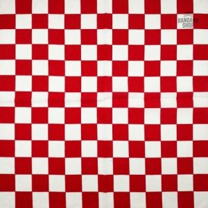 bandana damier rouge 2