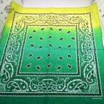 Bandana dégradé vert pour homme