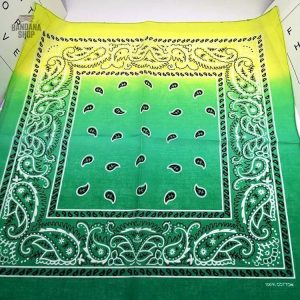 Bandana dégradé vert pour homme