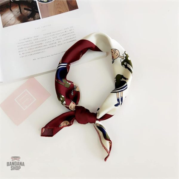 bandana-dessin-cheveux-femme-coiffure-1 Bandana décoratif femme