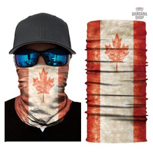 Drapeau canadien sur bandana, style décontracté élastique