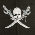 Accessoire homme, bandana avec motif pirate unique