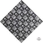 Bandana Échiquier Tête de Mort pour homme