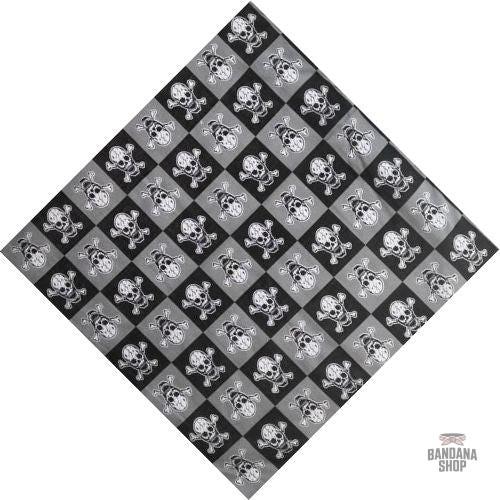 bandana-echiquier-tete-de-mort-1 Bandana Échiquier Tête de Mort pour homme