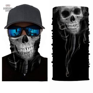 Bandana esprit tête de mort en design élastique